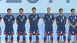 巴西世界杯日本队举行壮行仪式
